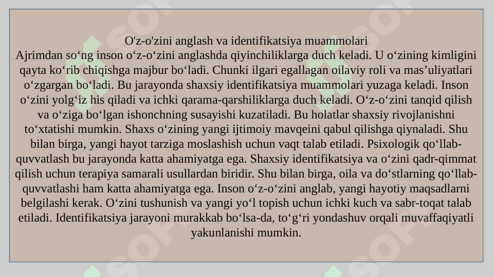 Ajrimlarning oqibatlari.  Ota-onalik vazifalari va tarbiya. Oila va oilaviy konsultatsiya. 6