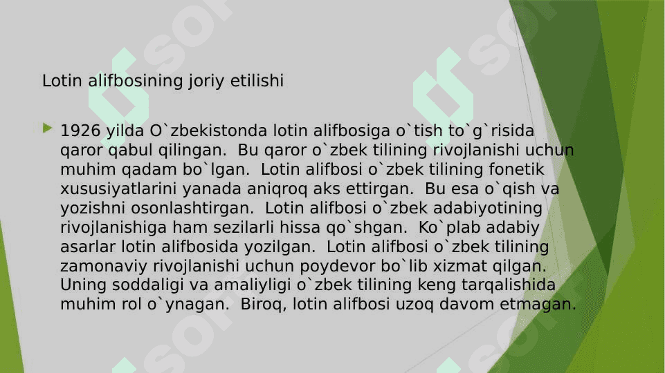 Hozirgi o'zbek adabiy tili alifbosining taraqqiyot bosqichlari 4