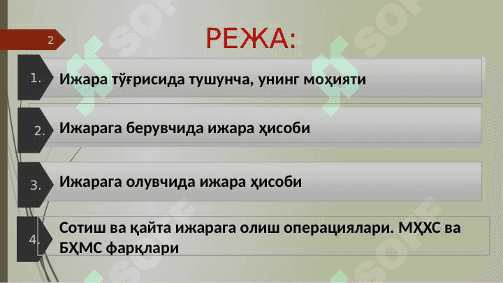 ИЖАРА ҲИСОБИ 2