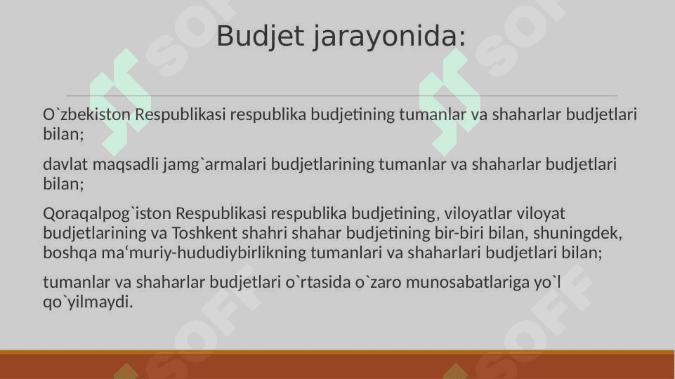 BUDJETLARARO MUNOSABATLAR 5