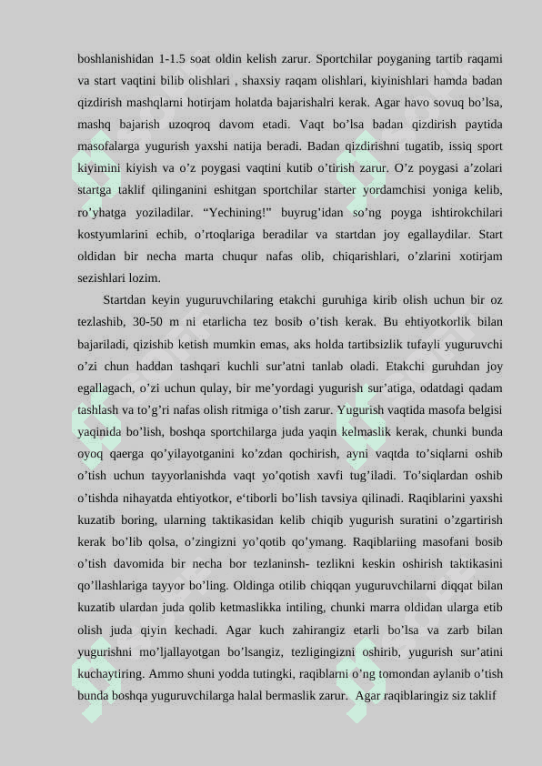 Kross yugurish texnikasi asoslari 6