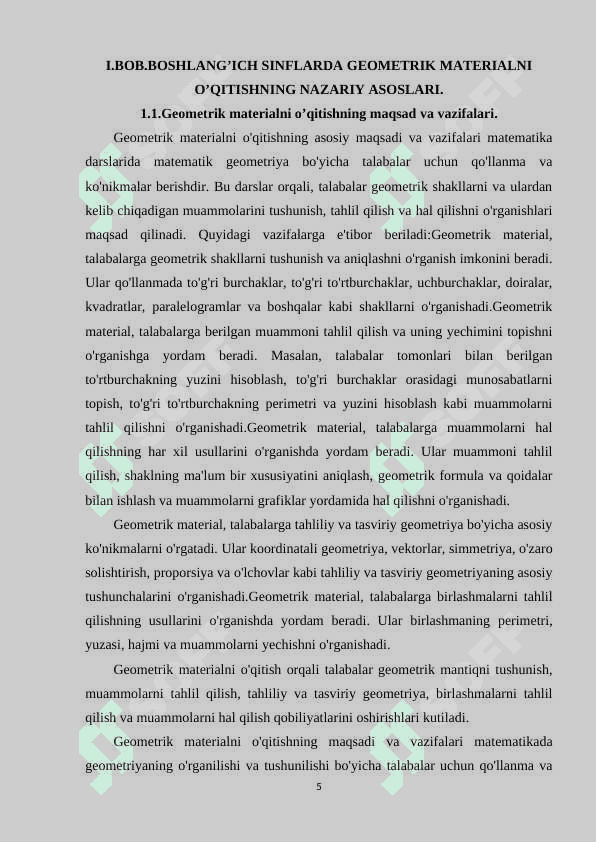 2-SINFDA GEOMETRIK MATERIAL USTIDA ISHLASH. 4