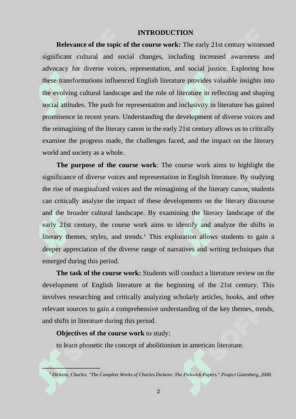 THE CONCEPT OF ABOLITIONISM IN AMERICAN LITERATURE 2