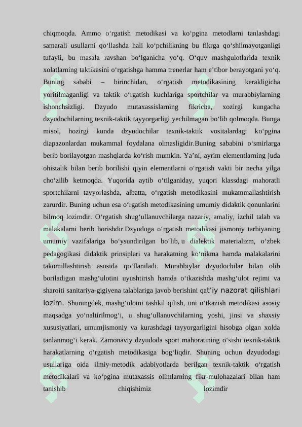 DZYUDOCHILARNING KUCH SIFATI VA UNI TAKOMILLASHTIRISH 8