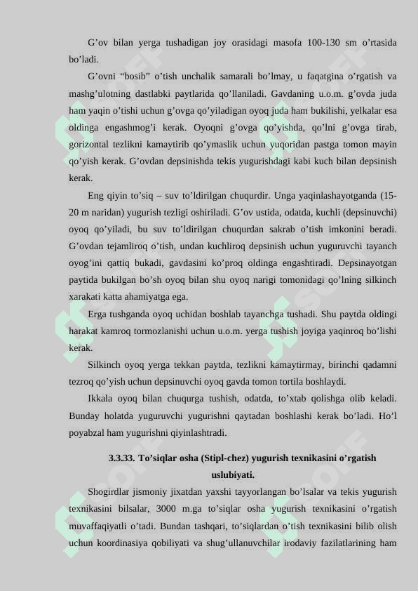 To’siqlar osha (Stipl-chez) yugurish texnikasi asoslari 3