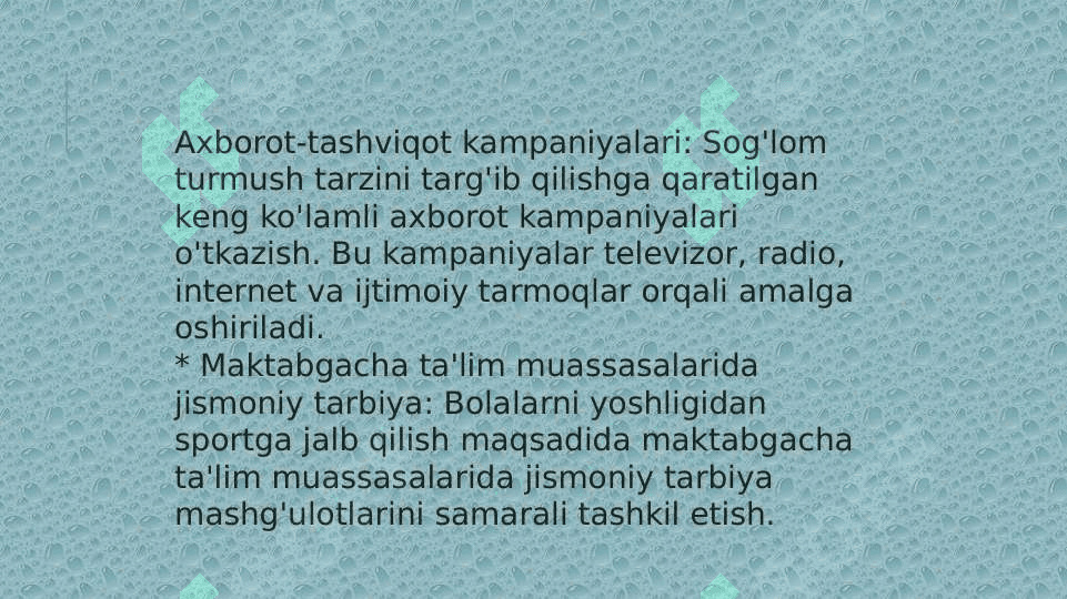 O‘zbekistonda ommaviy jismoniy tarbiya va sportni rivojlantirishning zamonaviy konseptsiyalari. 4
