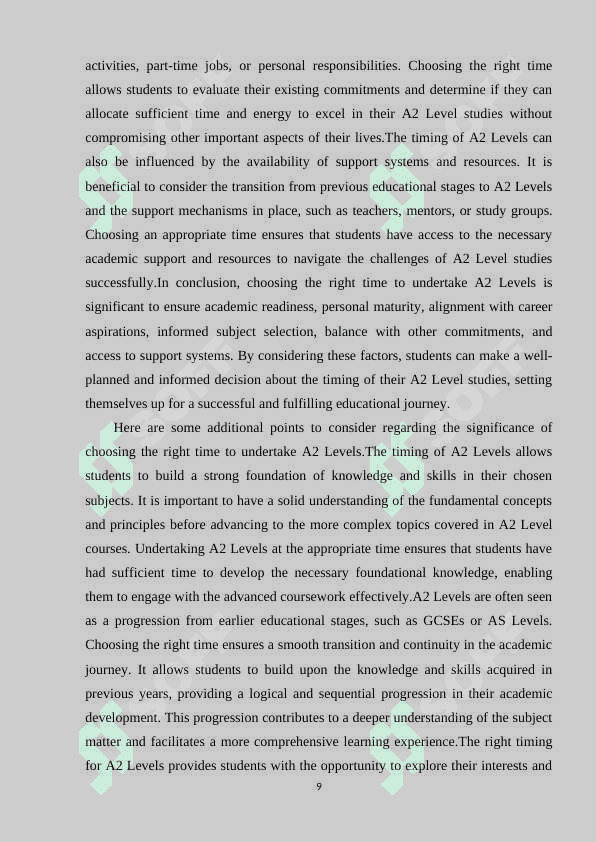METHODS TO SELECT APPROPRIATE WHILE-ACRIVITIES  FOR A2 LEVELS 8