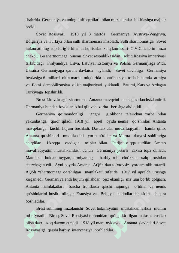 I va II Jahon urushi o‘rtasida Yevropa va Amerika mamlakatlari. Inqirozlar va urushlar. 3