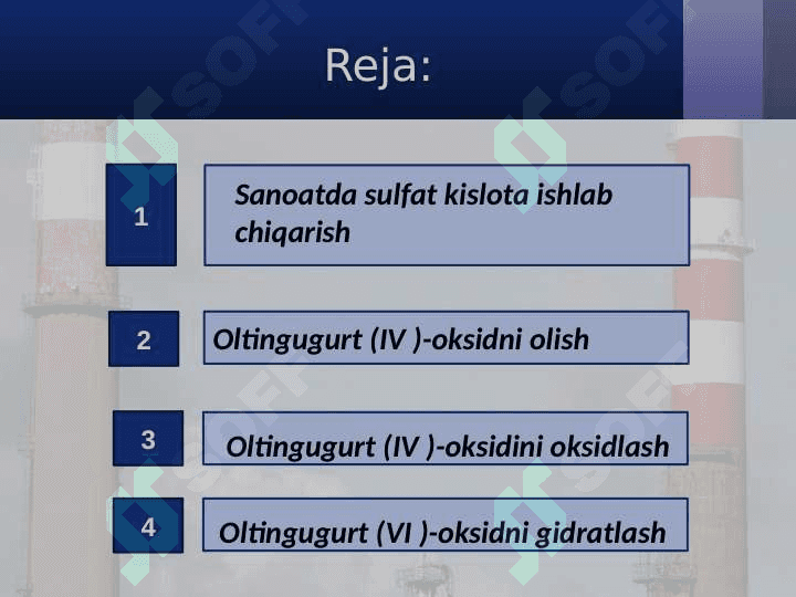 Sulfat kislotaning olinishi va xossalari 2