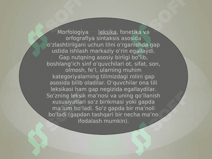 Boshlag’ich sinfda gap ustida ishlashdagi izchilik 4