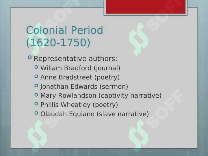 Overview of American Literature 7