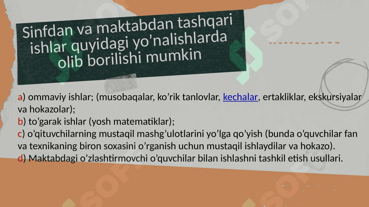 MATEMATIKA DARSLARIDA DARSDAN TASHQARI MASHG’ULOTLARNI TASHKIL ETISH 7