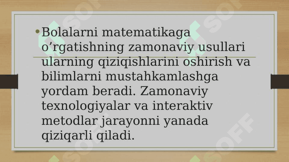 Maktabgacha yoshdagi bolalarni matematikaga o’rgatishning zamonaviy metodlari 3