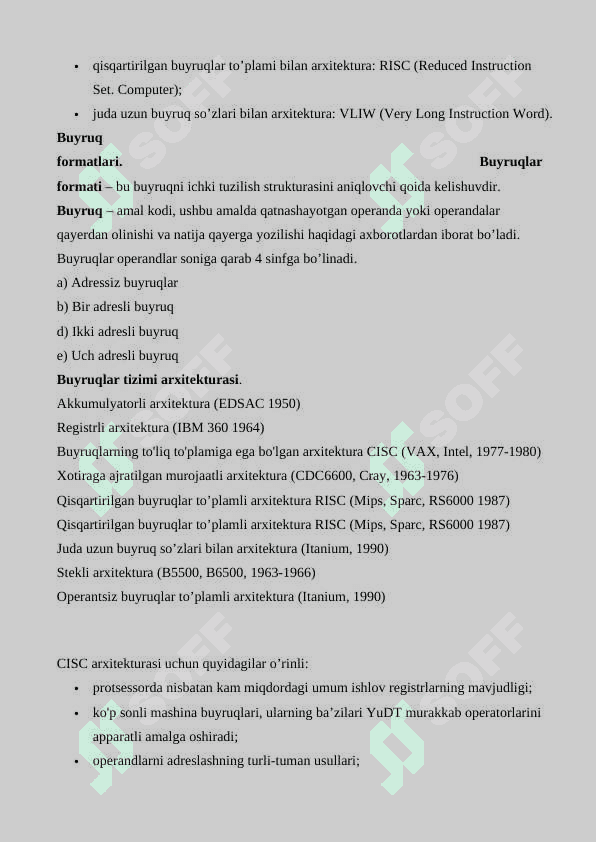 Buyruqlar tizimi arxitekturasi 4