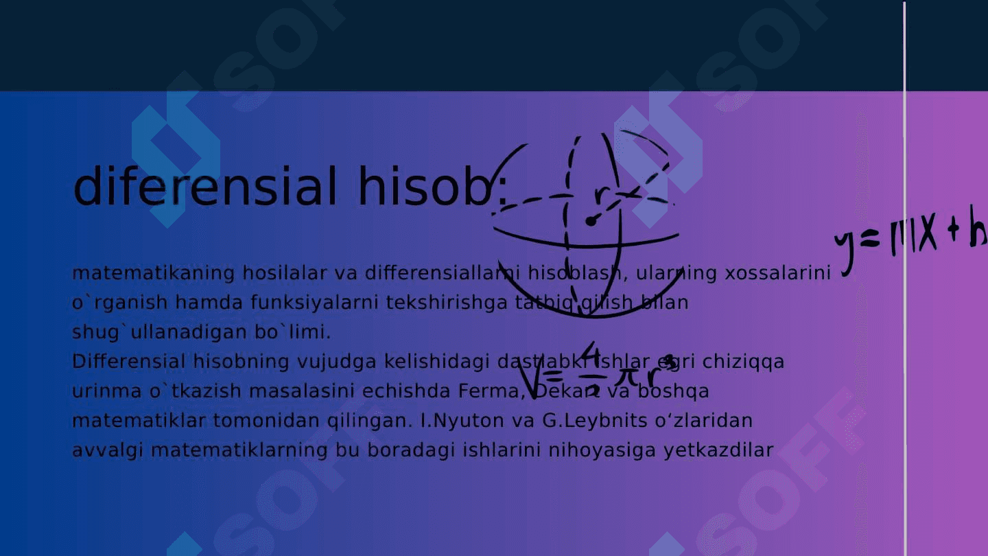 FUNKSIYA DIFFERENSIALI 4