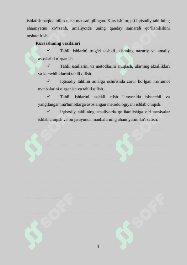 Tahlil ishlarini tashkil qilish va manbalar bilan ta'minlash 4