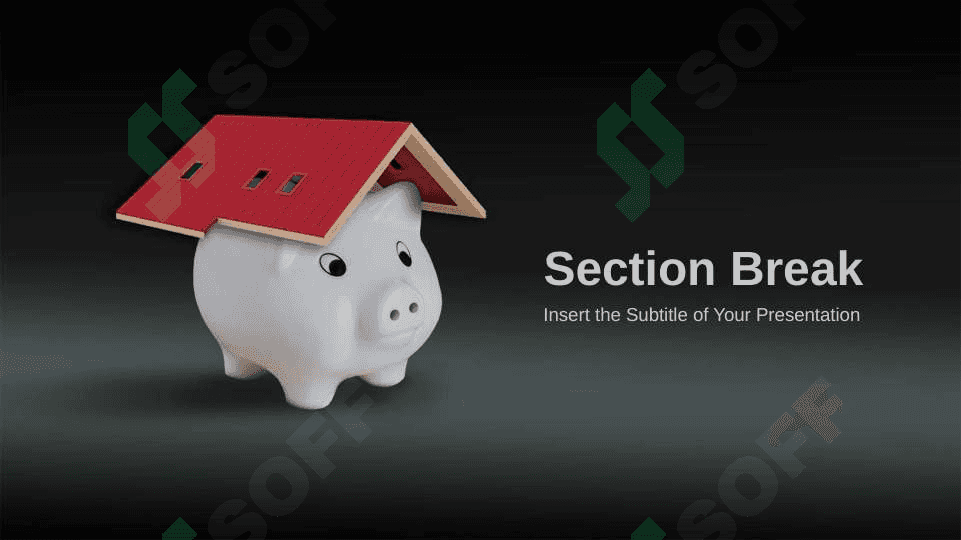 PowerPoint shablon, House Mortgage Savings PowerPoint Templates 2