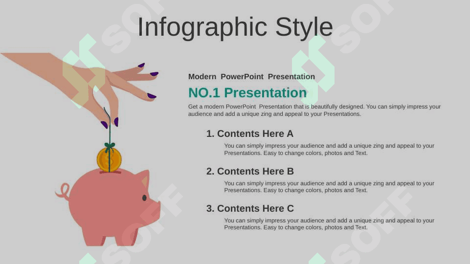 PowerPoint shablon, House Mortgage Savings PowerPoint Templates 6