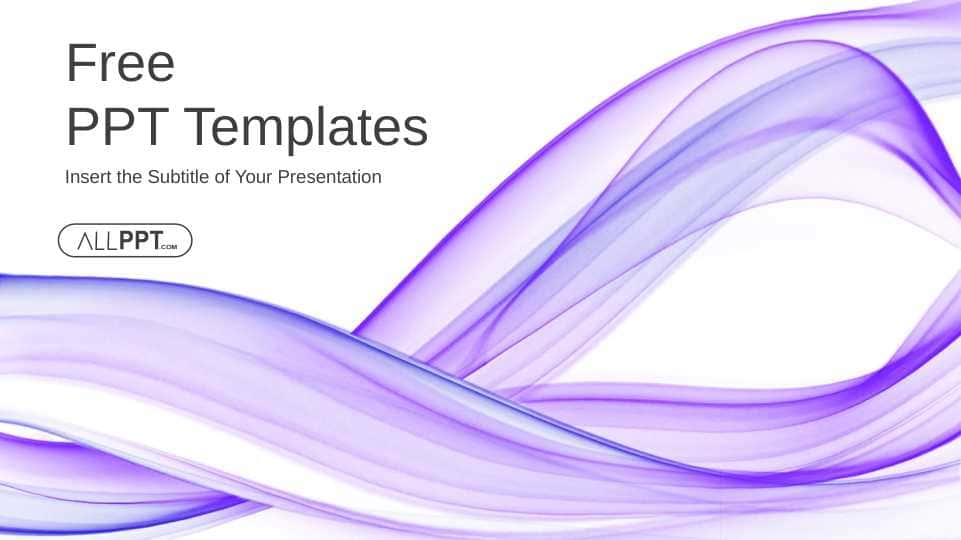 injenering PowerPoint shablon, Abstract Color Wave PowerPoint Templates