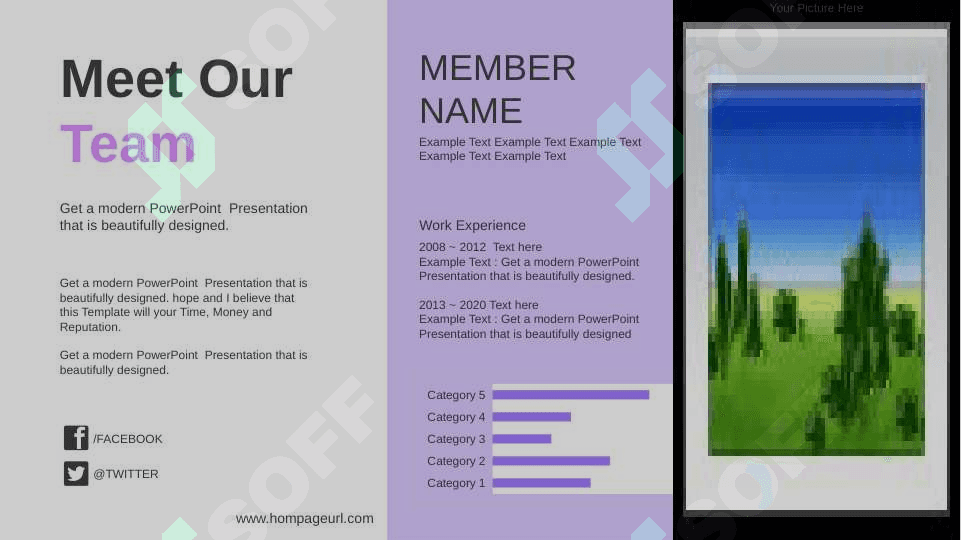 injenering PowerPoint shablon, Abstract Color Wave PowerPoint Templates 5