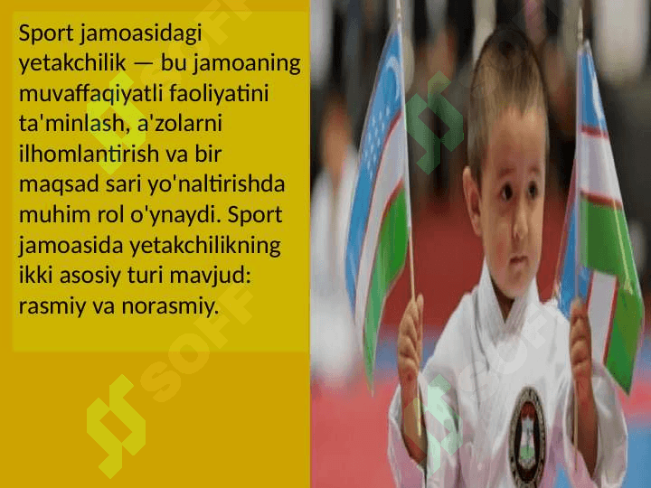 Sport jamoasidagi yetakchilik 4
