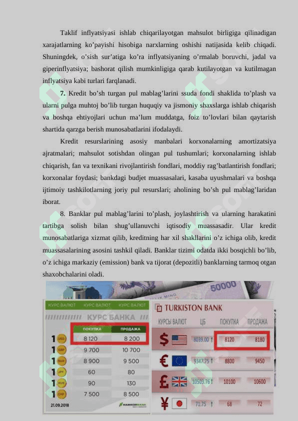 O’zbekiston Respublikasi  valyuta  siyosati. 8