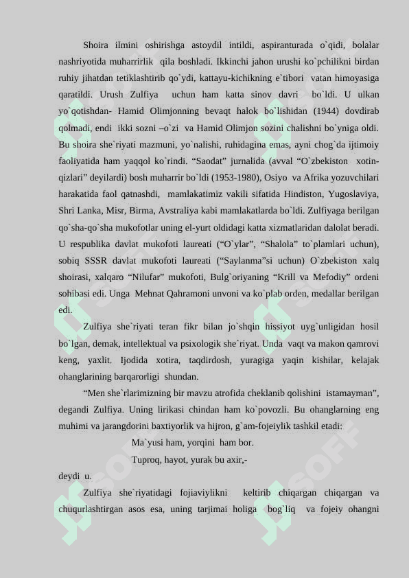 Zulfiyaxonim referat 3