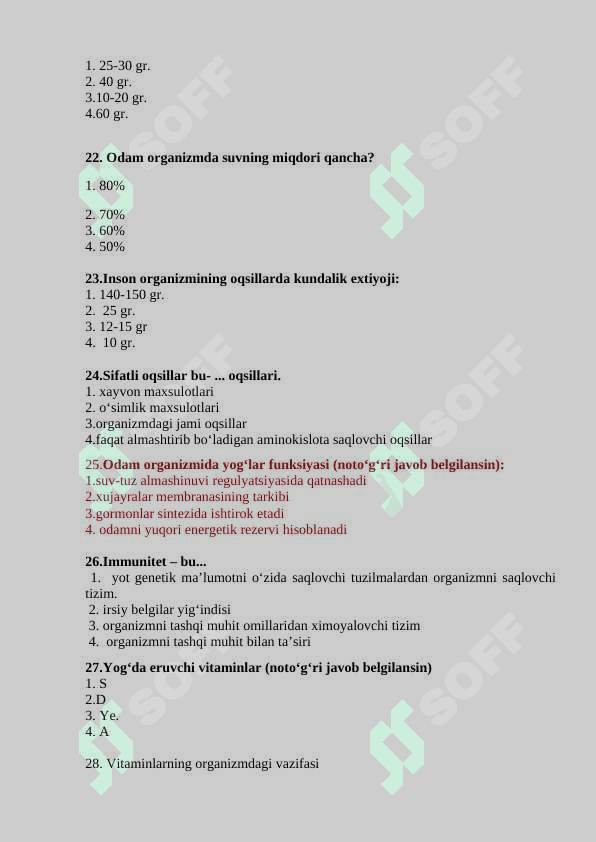 Valeologiya test 4