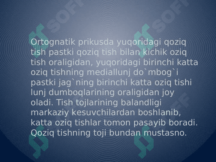Prikus va tish taraqqiyotida          uchraydigan anomaliyalar 6
