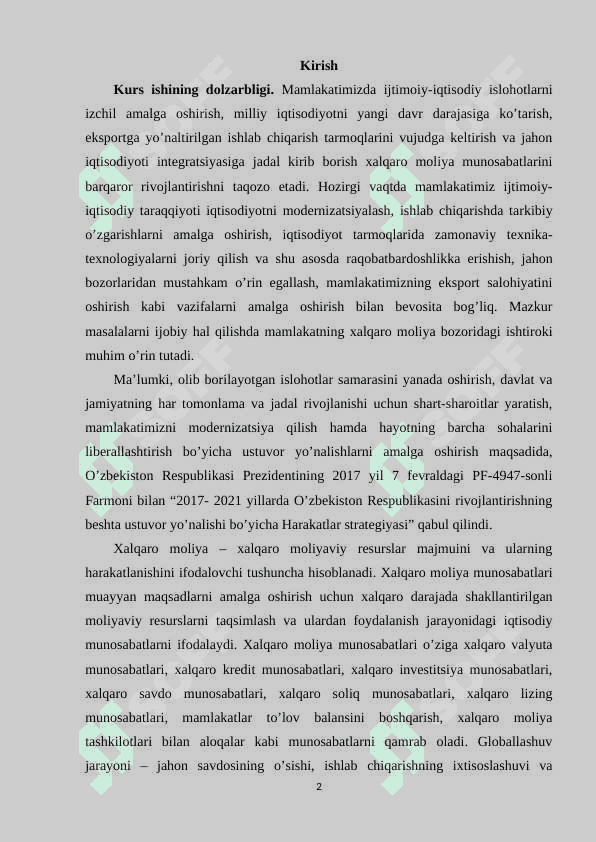 GLOBAL BOZORLAR SHAKILLANISHI VA ULARNING XUSUSIYATLARI 2
