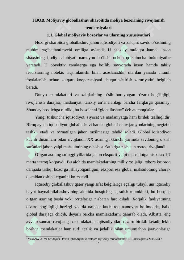 GLOBAL BOZORLAR SHAKILLANISHI VA ULARNING XUSUSIYATLARI 5