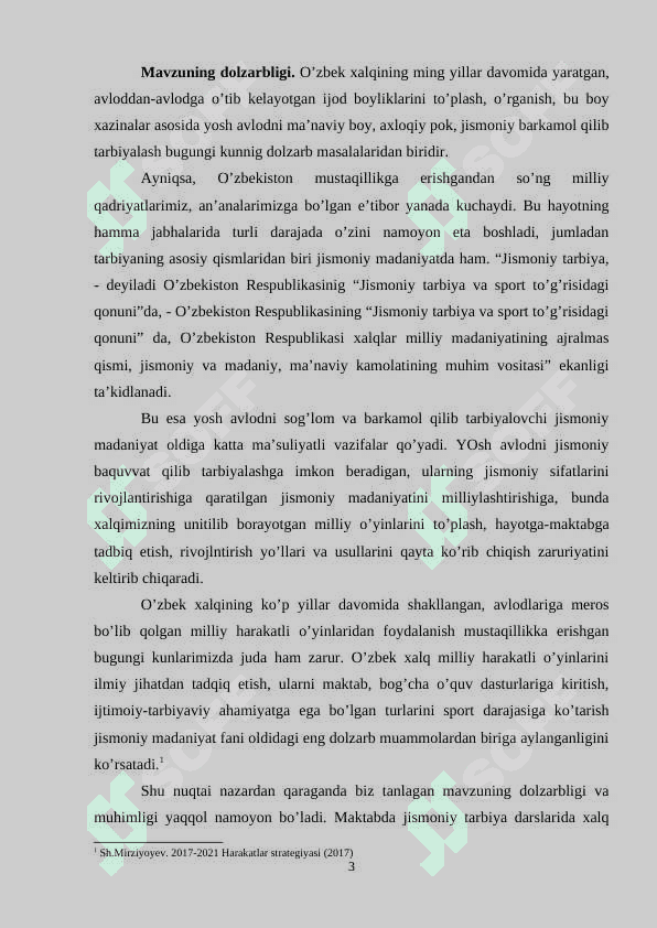O‘quv-mashg‘ulot guruhlari shug‘ullanuvchilarini tayyorgarligida joriy nazorat ko‘rsatkichlarini tekshirish 3