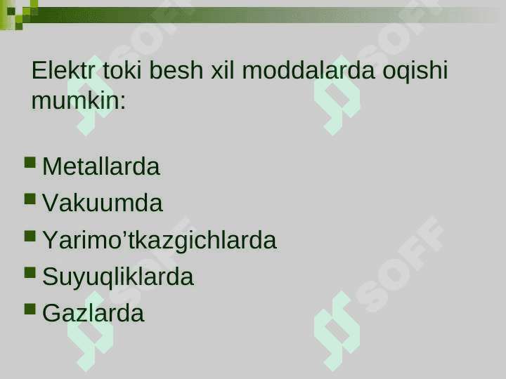Metallarda elektr toki 2