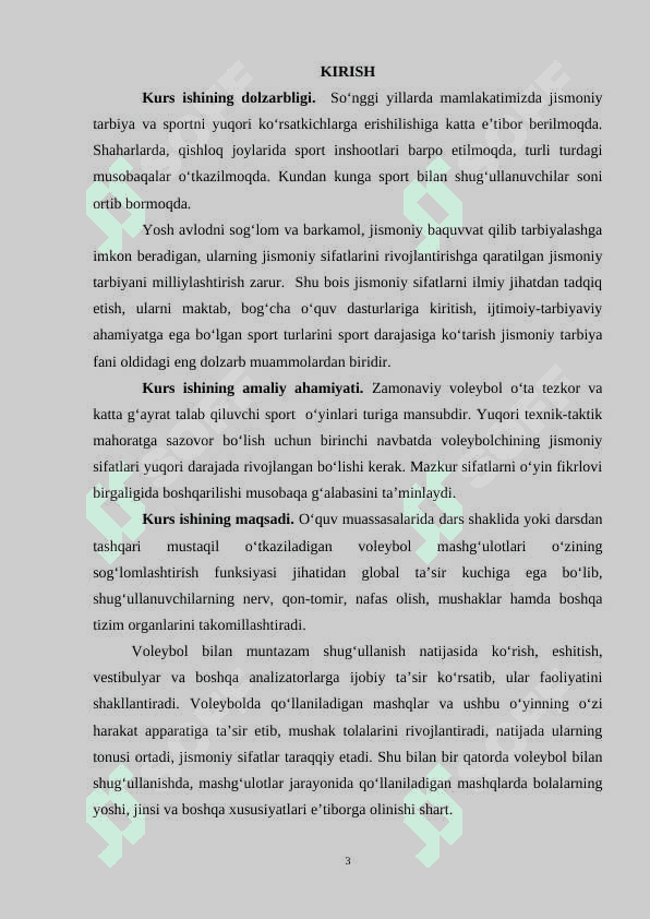 VOLEYBOL O`YINI JARAYONIDA PEDAGOGIK KUZATUVNI O`TKAZISH 3