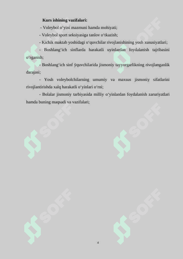 VOLEYBOL O`YINI JARAYONIDA PEDAGOGIK KUZATUVNI O`TKAZISH 4