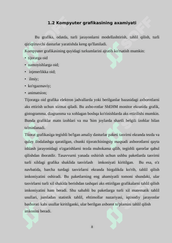 Kompyuter grafikasi va uni o’qitish metodikasi 8