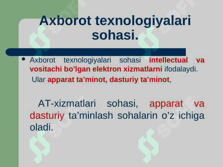 Texnik tizimlarda axborot texnologiyalari fanining predmeti va vazifalari. Intellektual boshqaruv tizimlari. 7