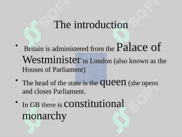 Political system of Great Britain 3