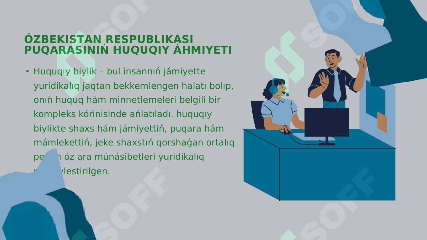 ÓZBEKISTAN RESPUBLIKASI INSAN HÁM PUQARALARDIŃ HUQUQLARI HÁM ERKINLIKLERI 4