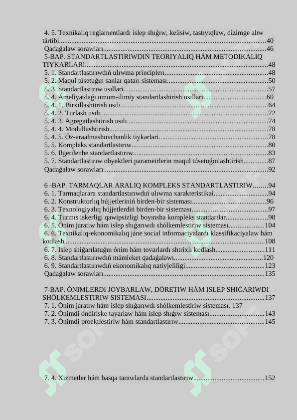 STANDARTLASTIRIW HAQQINDA ULÍWMA TUSINIKLER 2