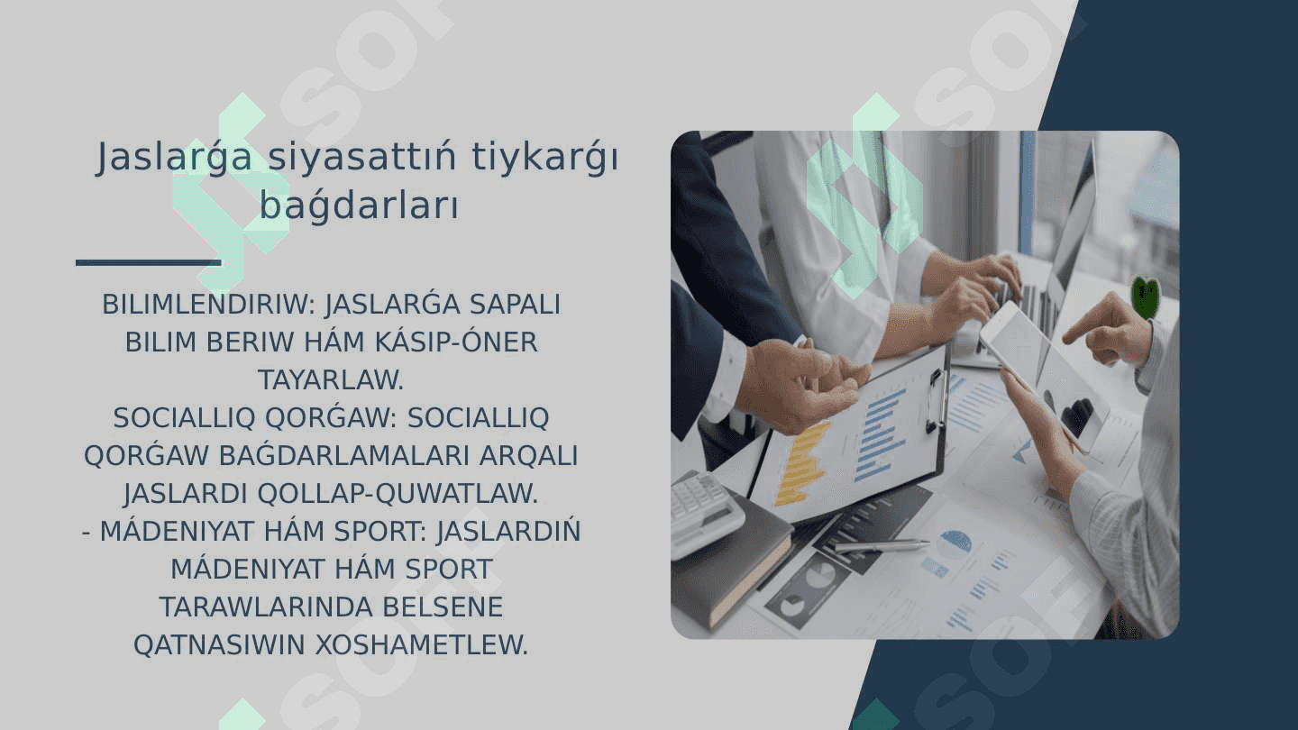 Ózbekistan jaslarǵa tiyisli mámleket siyasatı hám onıń mazmunı 3