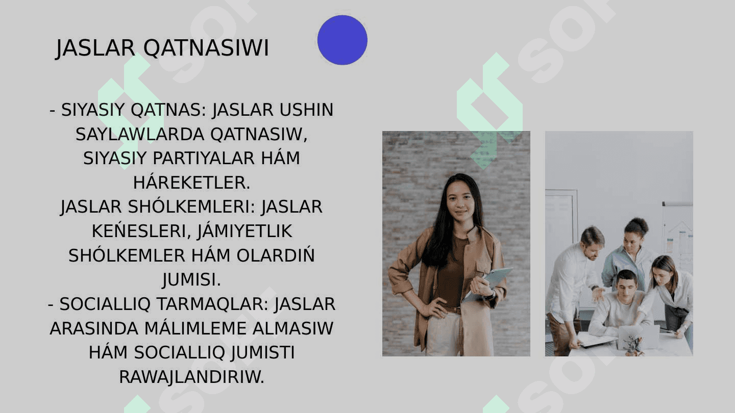 Ózbekistan jaslarǵa tiyisli mámleket siyasatı hám onıń mazmunı 4