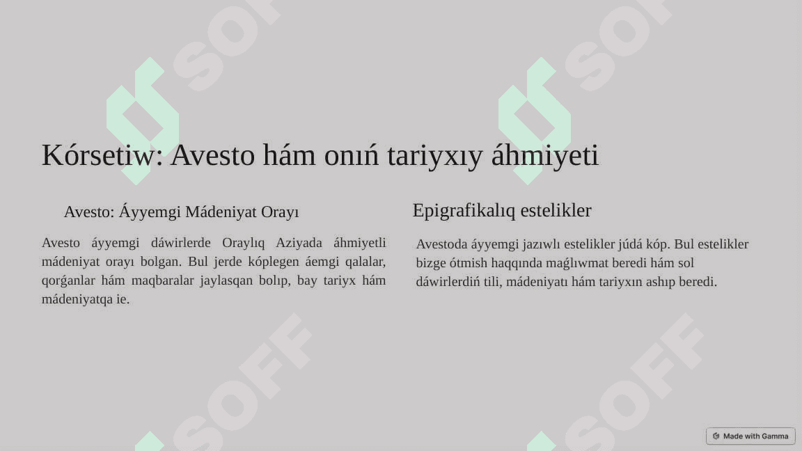 Avesto, Bihustun Persepoldaǵı jazıwları áyyemgi epigrafika esteligi retinde 3