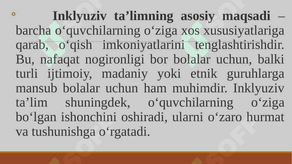 Inklyuziv ta’limning nazariy asoslari 3