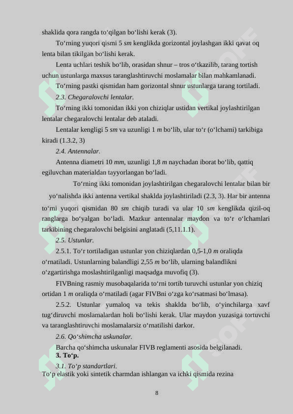 Musobaqa Nizomi va uni o‘tkazishning tashkiliy-uslubiy masalalari 8