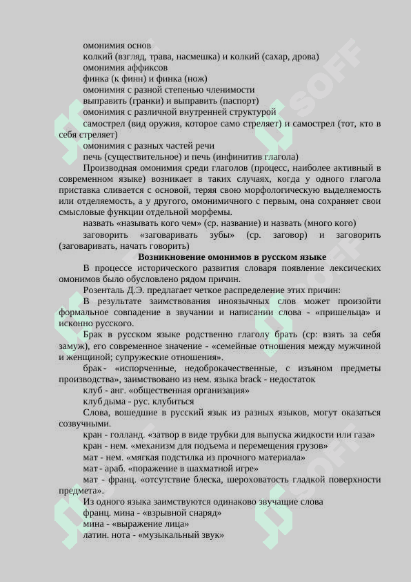 Омонимия 4