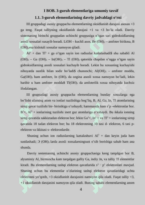 3-Gruppa elementlariga umumiy xarakteristika Kurs ishi 4