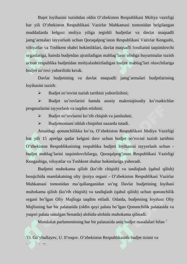 Budjet munosabatlarining qonuny huquqiy asoslari K 8