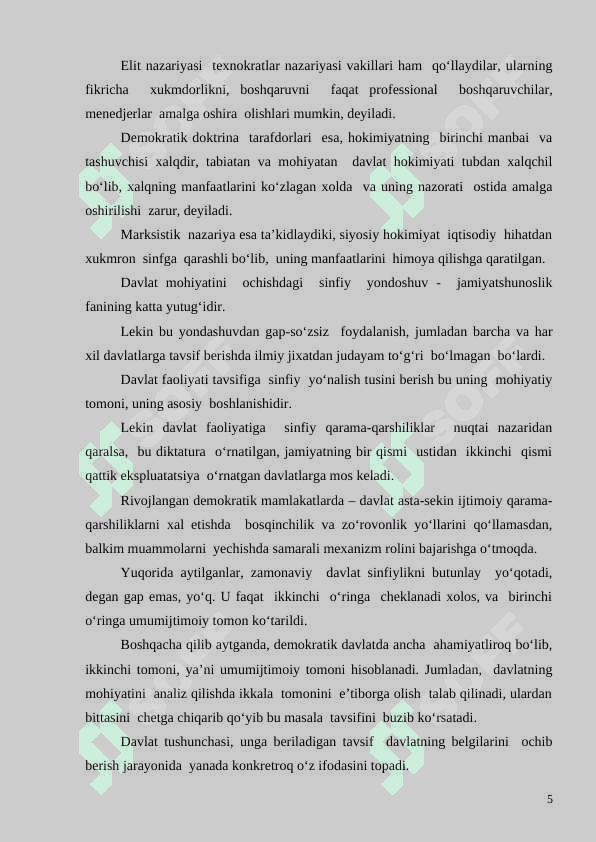 Dasturlash tillarini o’qitish metodikasi K 5