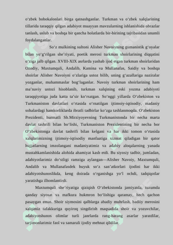 O‘zbek adabiyotida Maxtumquli an’analarini o‘rganish 3